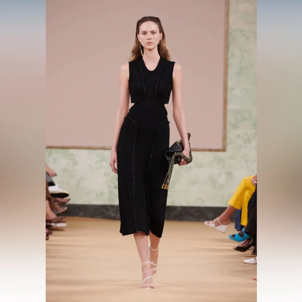 Aje Arp Cut out knit midi dress black - Picture 4 of 12